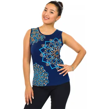 Dámské tričko Himalife Tílko Pixie - tmavě modrá Velikost: XL - Móda pro plnoštíhlé, Oblečení nadměrné velikosti