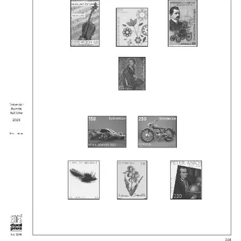 Obal pro sběratelský předmět Předtištené listy SAFE Dual Plus - Rakousko 2023