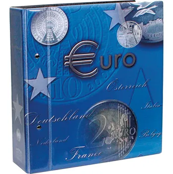 Obal pro sběratelský předmět SAFE Album TOPset, s potiskem, na 2€ mince, s listy z let 2004-2013