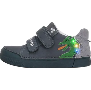 Chlapecké polobotky D.D.Step S068-51124 blikající Barva: Modrá, Velikost: 26