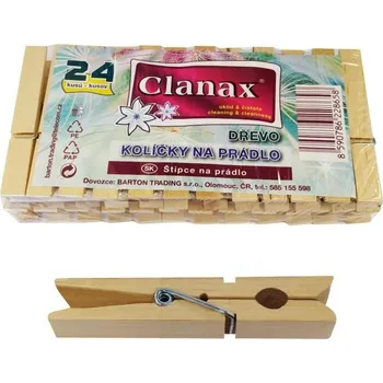 Kolíček na prádlo Clanax Kolíčky na prádlo dřevěné 24 ks