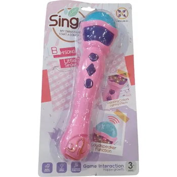 Mikrofon Mikrofon na baterie hudba/zvuk barvy 24 cm