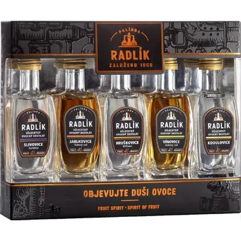 Pálenka Palírna Radlík Dárkový set 5x 0,05 l