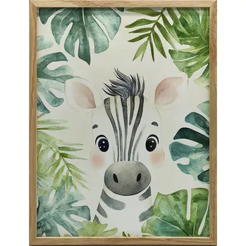 Obraz Plakát Malá zebra's Face NÁSTĚNNÝ PLAKÁT BEZ RÁMU 40x50