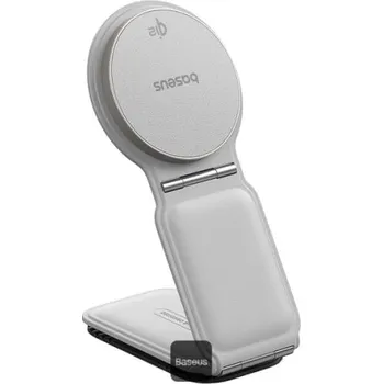 Magnetický držák do auta s bezdrátovým nabíjením Baseus PrimeTrip C02 bílý