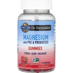 Garden of Life Dr. Formulated Magnesium s prebiotiky a probiotiky, malina, 60 gumových bonbónů Doplněk stravy