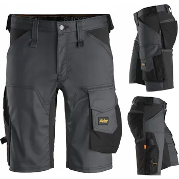 Pracovní oblečení Kraťasy pracovní kalhoty Snickers 6143 Stretch ELASTICKÉ POHODLNÉ šedé 46