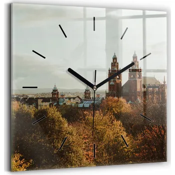 Hodiny Nástěnné hodiny Wallfluent žluté 30 cm