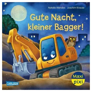 První čtění Maxi Pixi 485: VE 5: Gute Nacht, kleiner Bagger (5 Exemplare) - Mendes, Natalie