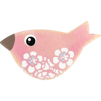 Dekorativní magnet Bellatex Magnetka ptáček růžový Růžová