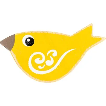 Dekorativní magnet Bellatex Magnetka ptáček žlutý Žlutá