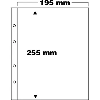 Obal pro sběratelský předmět SAFE Velkoformátové Listy Premium, na mince, v rozměru 255×195 mm - 5 kusů v balení