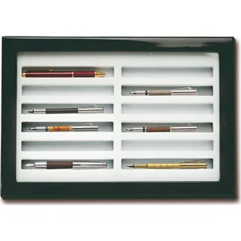 Obal pro sběratelský předmět SAFE Vitrína na 12 psacích potřeb, s magnetickým zavíráním, černá