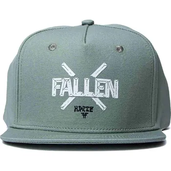 Kšiltovka FALLEN kšiltovka - Curb Cap Moss Green White (MOSS GREEN WHITE)