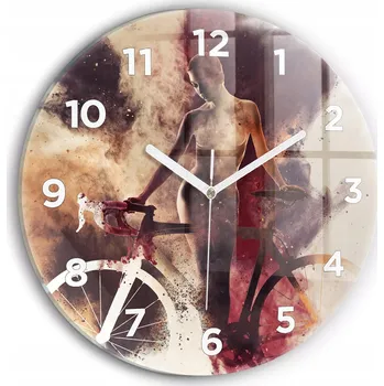 Hodiny Nástěnné hodiny Wallfluente růžové 30 cm