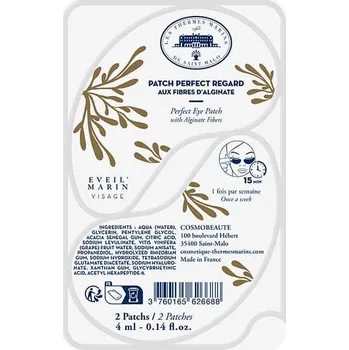 Pleťová maska Maska pod oči s alginátovými vlákny