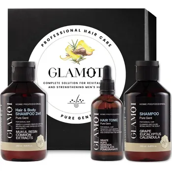 Kosmetická sada Glamot Pure Gent Complex Set dárkový set komplexní vlasové péče pro muže