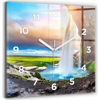 Hodiny Nástěnné hodiny Wallfluent černé 30 cm