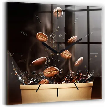 Hodiny Nástěnné hodiny Wallfluent černé 30 cm