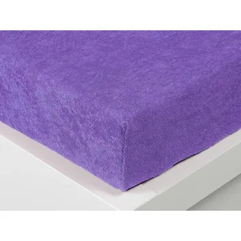 Prostěradlo XPOSE® Froté prostěradlo Exclusive 200x200 cm fialové