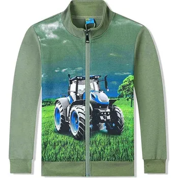 Chlapecká mikina DĚTSKÉ MIKINY Velikost: 116, Barva: Zelená