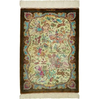 Koberec Perský koberec Qom Hedvábí Royal 87x60 cm - 600768