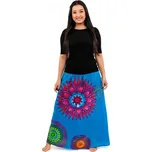 Himalife Dlouhá sukně Mandala of Nepal - tyrkysová Velikost: 4XL/5XL - Móda pro plnoštíhlé, Oblečení nadměrné velikosti