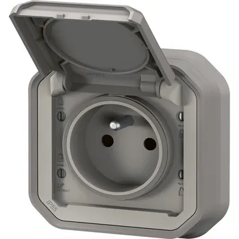 Elektrická zásuvka Legrand Plexo šedá 230 V jednonásobná