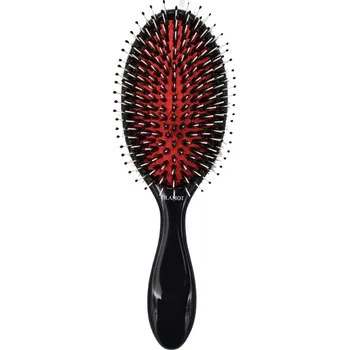 kartáč na vlasy Glamot Boar Bristle Brush kartáč s kančími a nylonovými štetinami Černá