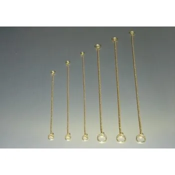 Obojek pro psa Obojek řetízkový DeLuxe zlatý - doprodej 45 cm