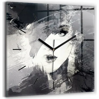 Hodiny Nástěnné hodiny Wallfluent černé 30 cm