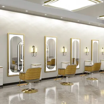 Zrcadlo Kadeřnická konzole Calissimo zlatá