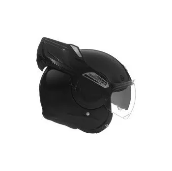 Helma na motorku Výklopná přilba NOX Premium Stratos P/J černá matná - XL(61-62)