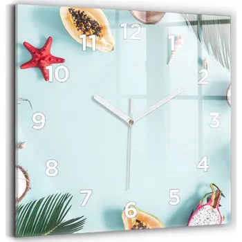 Hodiny Nástěnné hodiny Wallfluent bílé 30 cm