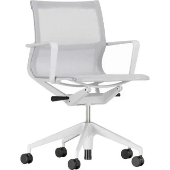 Vitra Kancelářská židle Physix na koberec, soft grey / silver grey