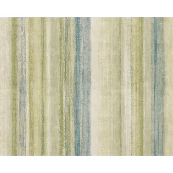 Tapeta Vliesová obrazová tapeta na zeď, zeleno-modrá, imitace látky, PW6001, Precious Weaves, Grandeco