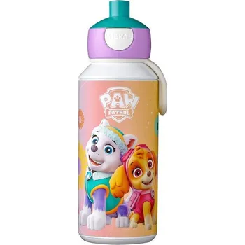 Láhev Dětská láhev na vodu s pítkem Campus, 400ml, Mepal, Tlapková patrola