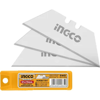 Pracovní nůž Ingco HUKB61001 Čepel náhradní 61x19mm sada 10ks