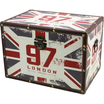 Obal pro sběratelský předmět SAFE Úložná truhla Union Jack, v rozměru 38×26×26 cm
