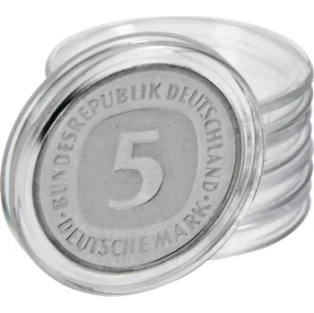 Obal pro sběratelský předmět SAFE Kruhové kasple na mince do Ø 45 mm - 25 kusů v balení