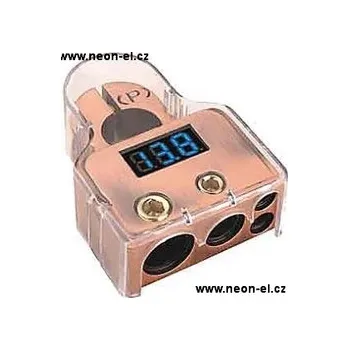 Autobaterie svorka + autobaterie s voltmetrem