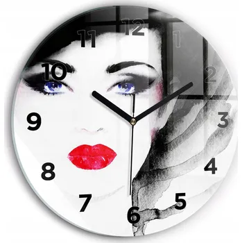 Hodiny Nástěnné hodiny Wallfluente černé 30 cm