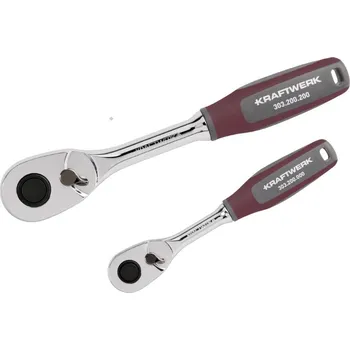 Gola sada KRAFTWERKTOOLS Sada ráčen 1/4" + 1/2" 72 zubů PROFI Line