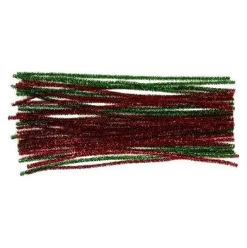 Set školních potřeb Druciki kreatywne metaliz. zielone i czerwone 30cm