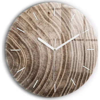 Hodiny Ozdobné nástěnné hodiny s krásnou grafikou Kmen stromu kulatý průměr 30 cm