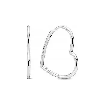 Náušnice Stříbro Náušnice se srdíčky, 925