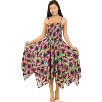 Dámské šaty Himalife Šaty-sukně 2v1 Dawa Lanai - barevné Velikost: S/M