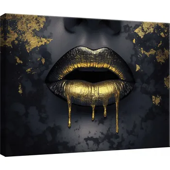 Obraz OBRAZ DO LOŽNICE OBÝVÁKU KUCHYNĚ ŽENA OBLIČEJ RTY NA PLÁTNĚ NA ZEĎ 40x30