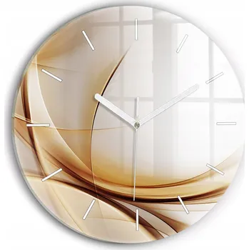 Hodiny Nástěnné hodiny Wallfluente žluté 30 cm