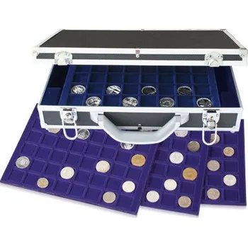 Obal pro sběratelský předmět SAFE Kufřík na mince Diamant, s 5 platy na mince